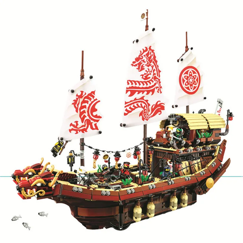 

Gifts Pogo Bela 10723 2363PCS+ Ninjagoe Final Fight Destiny's Bounty Building Blocks Bricks Compatible with legoe Toys