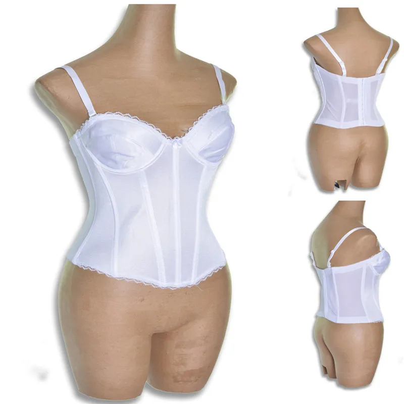 white corset bustier