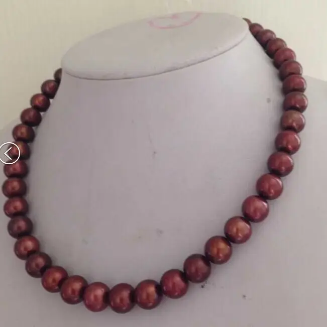 

gorgeous 11-12mm south sea chocolate pearl necklace 18inch