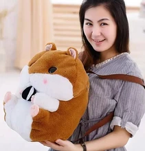 Gift for baby 1pc 50cm funny chestnut hamster plush backpacks cute students shoulder bag Satchel girl lady toy