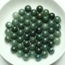 50 шт. заводские магазины жадеит нефрит натуральные товары Нефрит DIY ювелирные изделия бисер вроссыпь