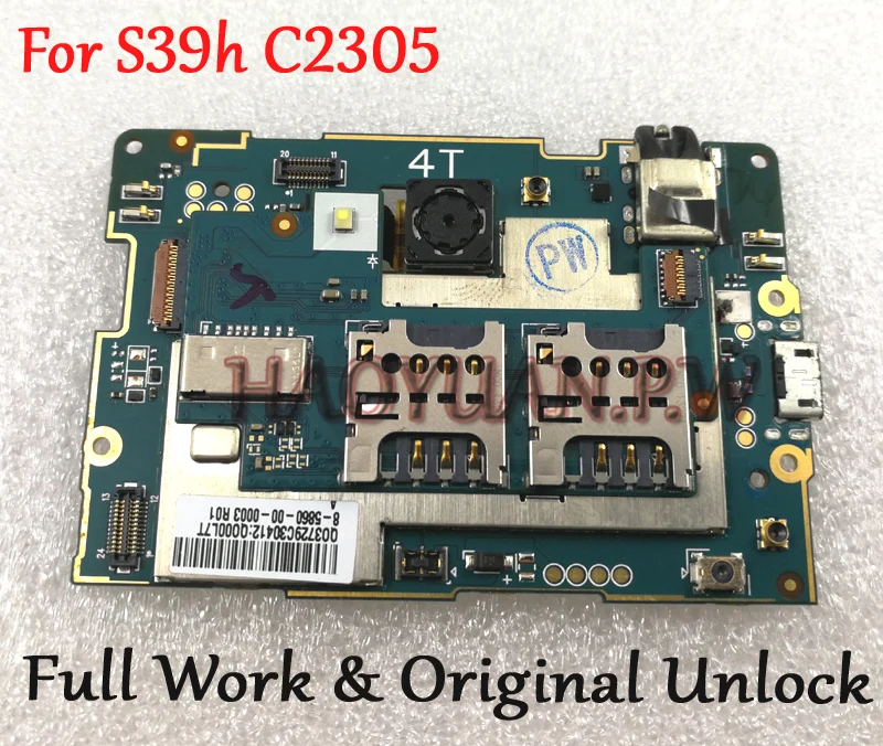 

Full Work Original Unlocked Mainboard For Sony Xperia C S39h C2305 Motherboard Logic Circuit Board Electronic Panel Fast Ship