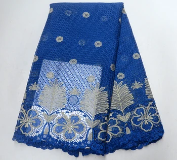

New Design African Guipure cord Lace Fabric For Wedding Party African Swiss Voile Lace High Quality Sequins Lace 5yards/lot