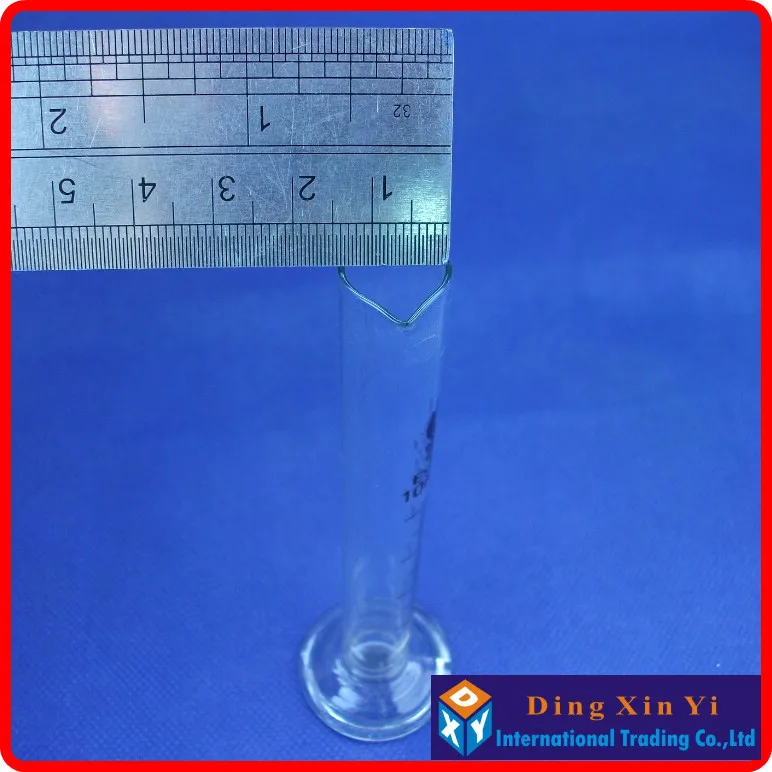 (8 pieces/lot) 10ml measuring graduates graduated cylinder,glass graduate glass measuring cylinder