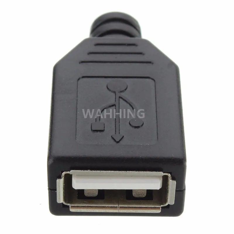 10Pcs-Type-A-Female-USB-4-Pin-Plug-Socket-Jack-Connector-Plug-Socket-with-Black-Plastic(1)