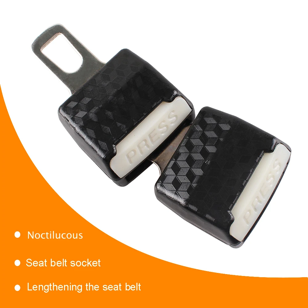 

2X Car Seat Clip Seat Belt Buckle Dual-use Car Socket Safety Extender Extension Vehicle-Mounted Bottle Opener Car Accessories
