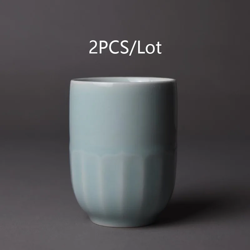 2 шт./лот 200 мл Longquan Celadon чаша благословения Master Art чашки для воды домашняя посуда для напитков чашка кофе молоко кружка кружки украшения - Цвет: B