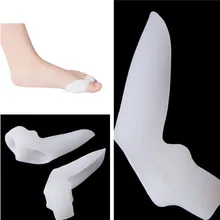 1 пара силиконовых гелей для пальцев ног 2 отверстия для пальцев ног сепаратор для большого пальца вальгусной деформации регулятора вальгусной деформации для ухода за ногами