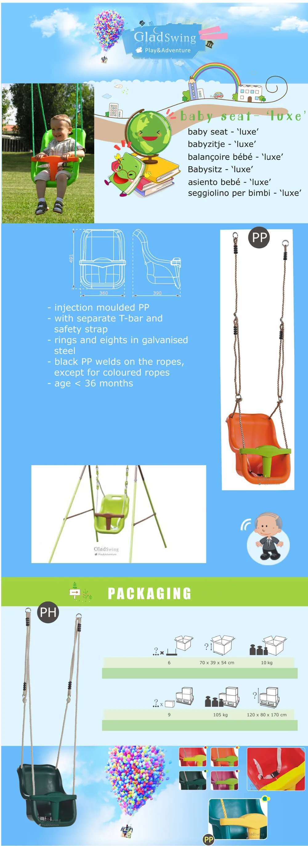Plastic Baby Swing Seat Safety Toys Swing Kids Child Outdoor Garden 5 Colors Scf014 Garden Gadget Garden Cushiongarden Fairy Party Supplies Aliexpress