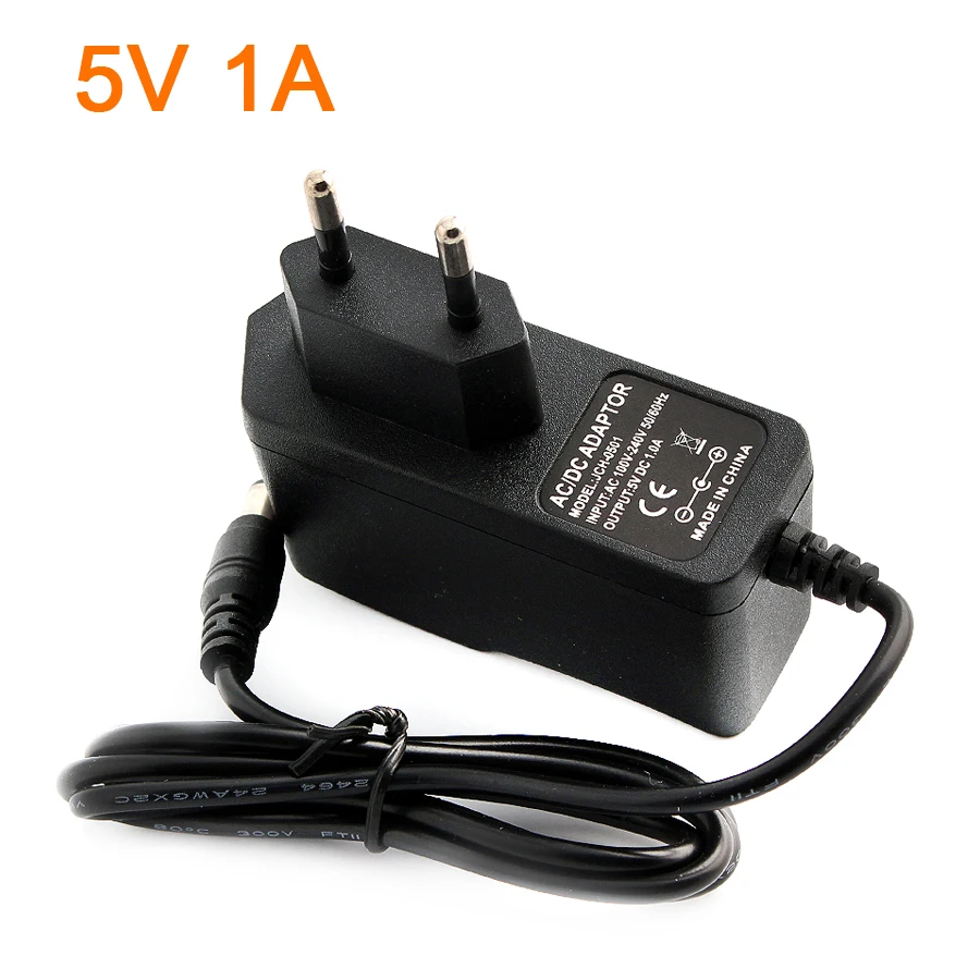 5V Питание адаптер Зарядное устройство Универсальный США ЕС штекер адаптера переменного тока 3/4. 5/5/6/8,5/12/13 V 1A Мощность адаптер для светодиодной ленты светильник - Цвет: 5V 1A