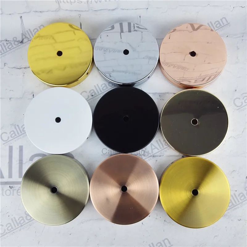 Заказ образца D120mm * H20mm 9 видов цветов Отделка железная Потолочная пластина DIY
