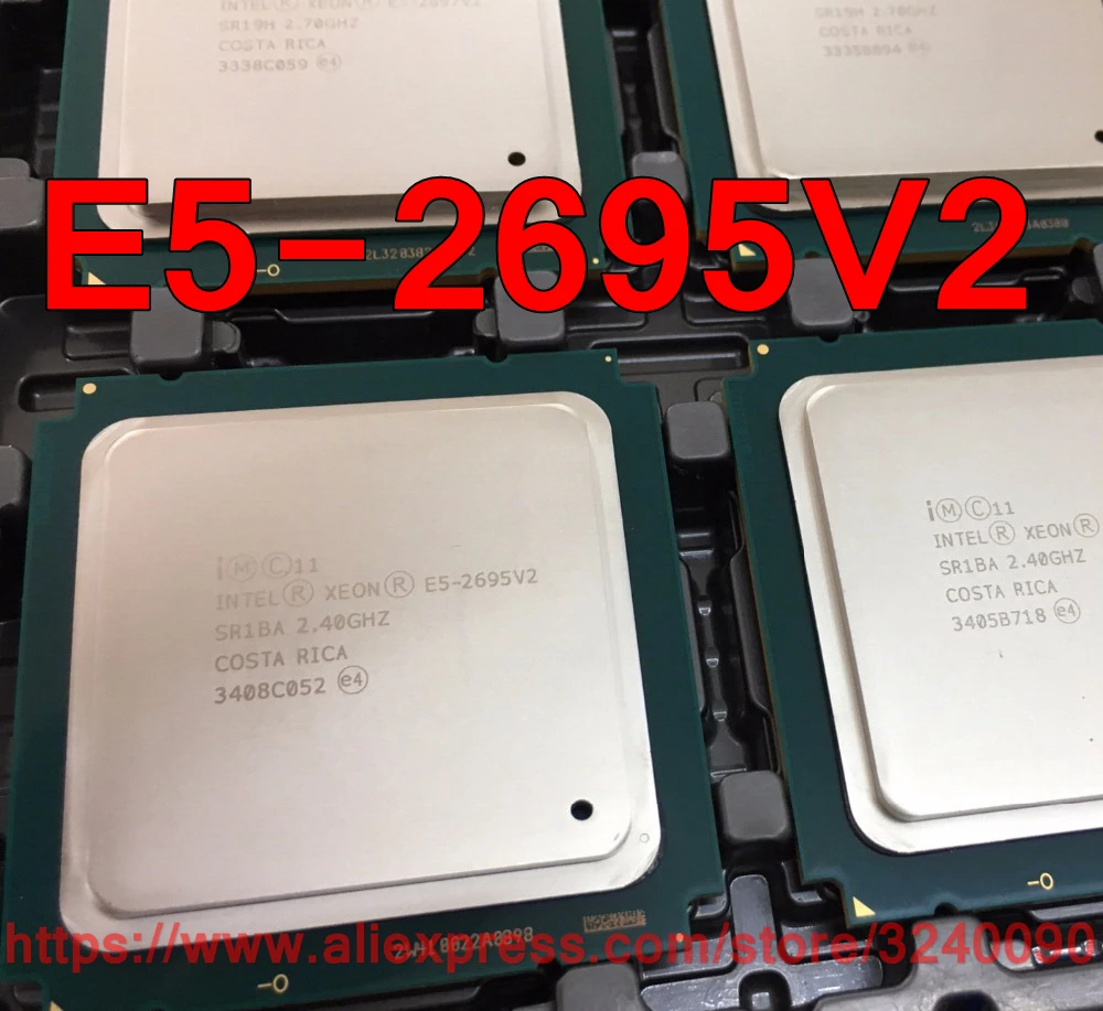 Процессор Intel Xeon E5 2695V2 официальная версия 12 ядерный процессор 2 4 ГГц 30 МБ LGA2011 V2 2695