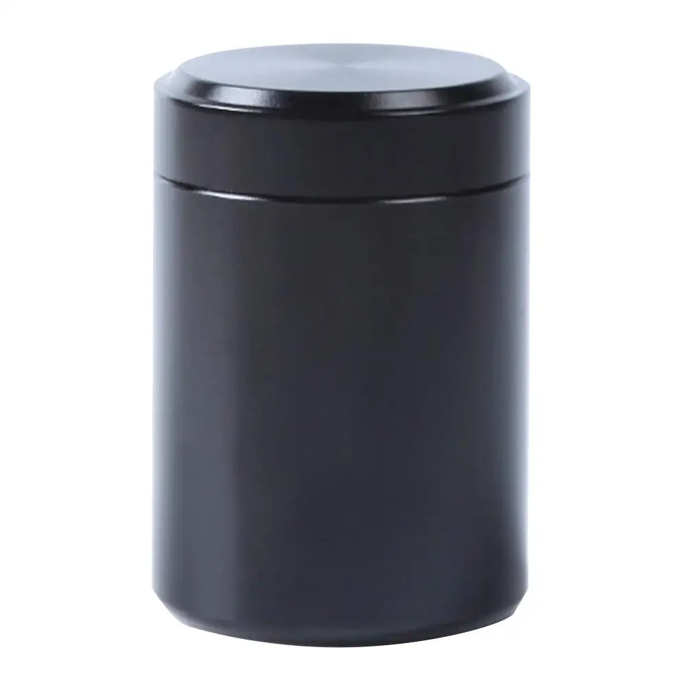 80 мл пустые металлические герметичные банки для чая, коробки, контейнер для путешествий, портативная чайная банка, герметичный резервуар для хранения, кухонные товары для хранения - Цвет: Black