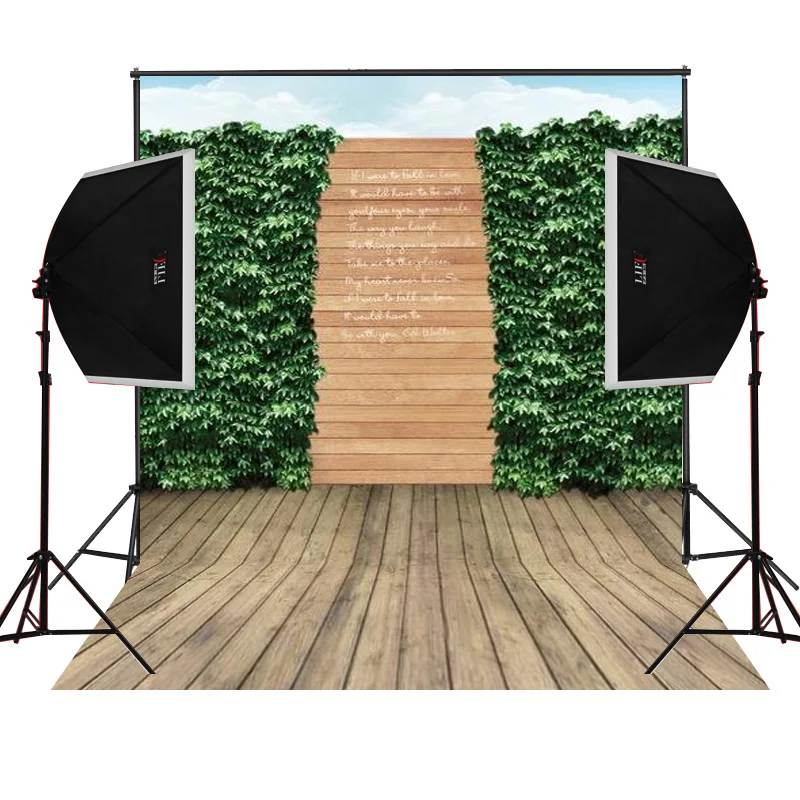 wooden floor covered by leave for kids photo background backdrop studio camera fotografica digital props vinyl photography cloth |