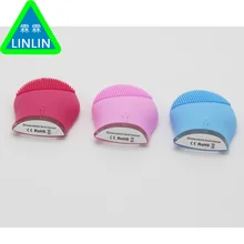 Электрический очищающее средство с вибрациями, устройство для очистки пор силиконовый чистящий массажер-щетка вибромассажер для лица спа-уход за кожей массаж