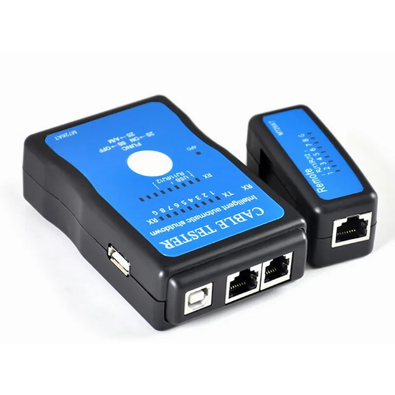 Прямая поставка Кабельный тестер LAN USB Ethernet сетевой RJ-45 Cat5 RJ11