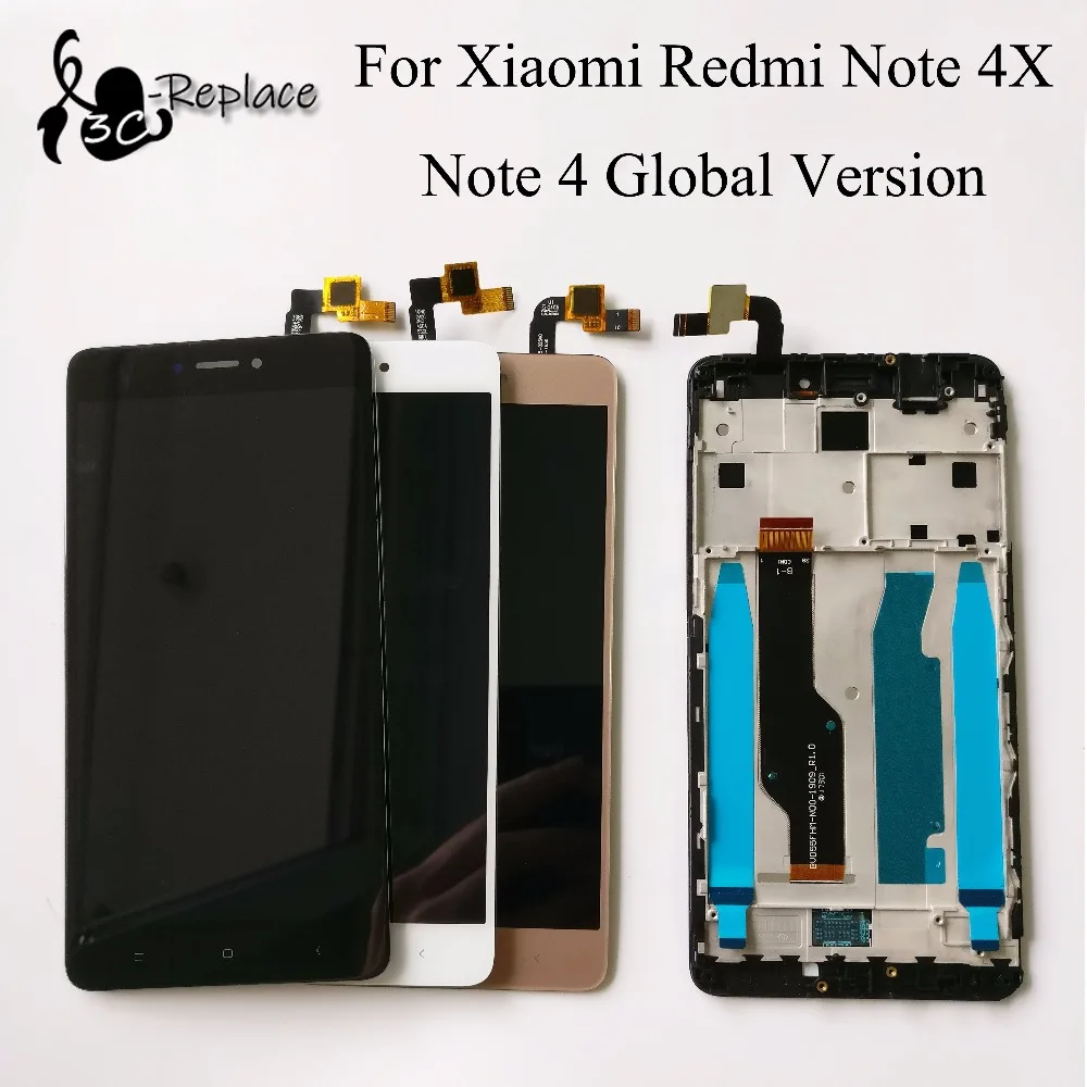 Для Xiaomi redmi note 4X 4 глобальная версия Qualcomm Snapdragon 625 3 ГБ 32 ЖК экран + сенсорный