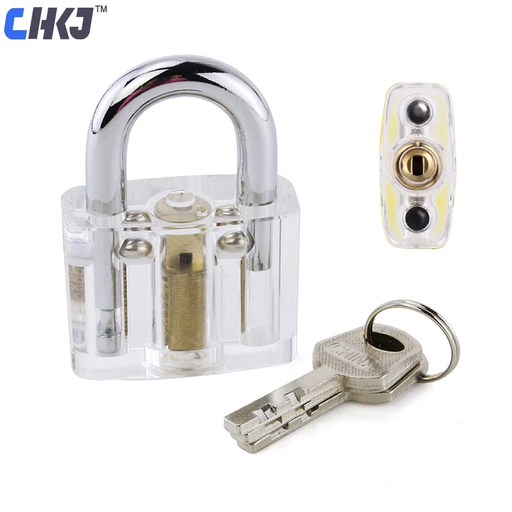 

CHKJ Hardware Cutaway Lock Transparent Training Skill Professional Visable Practice Padlocks Lock Pick For Locksmith