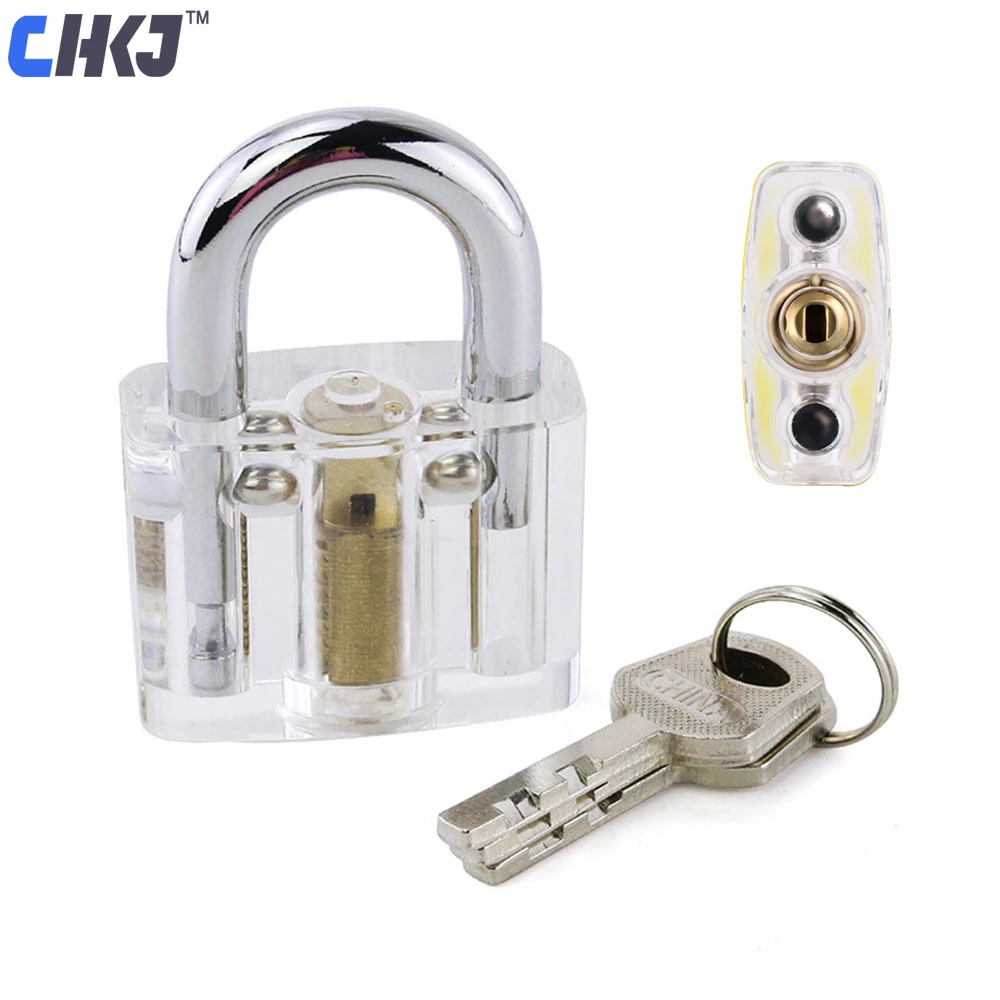 Pick Cutaway Visable Padlock Lock For Locksmith Practice Key Training Skill Set