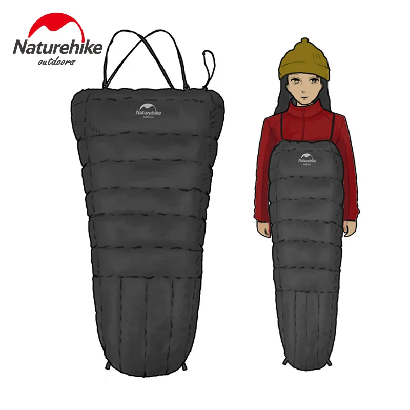 

Naturehike Portable Ultralight Camping Sleeping Bag Adult Suspender Type Duck Down Lazy Outdoor Sleeping Bag NH18D010-P