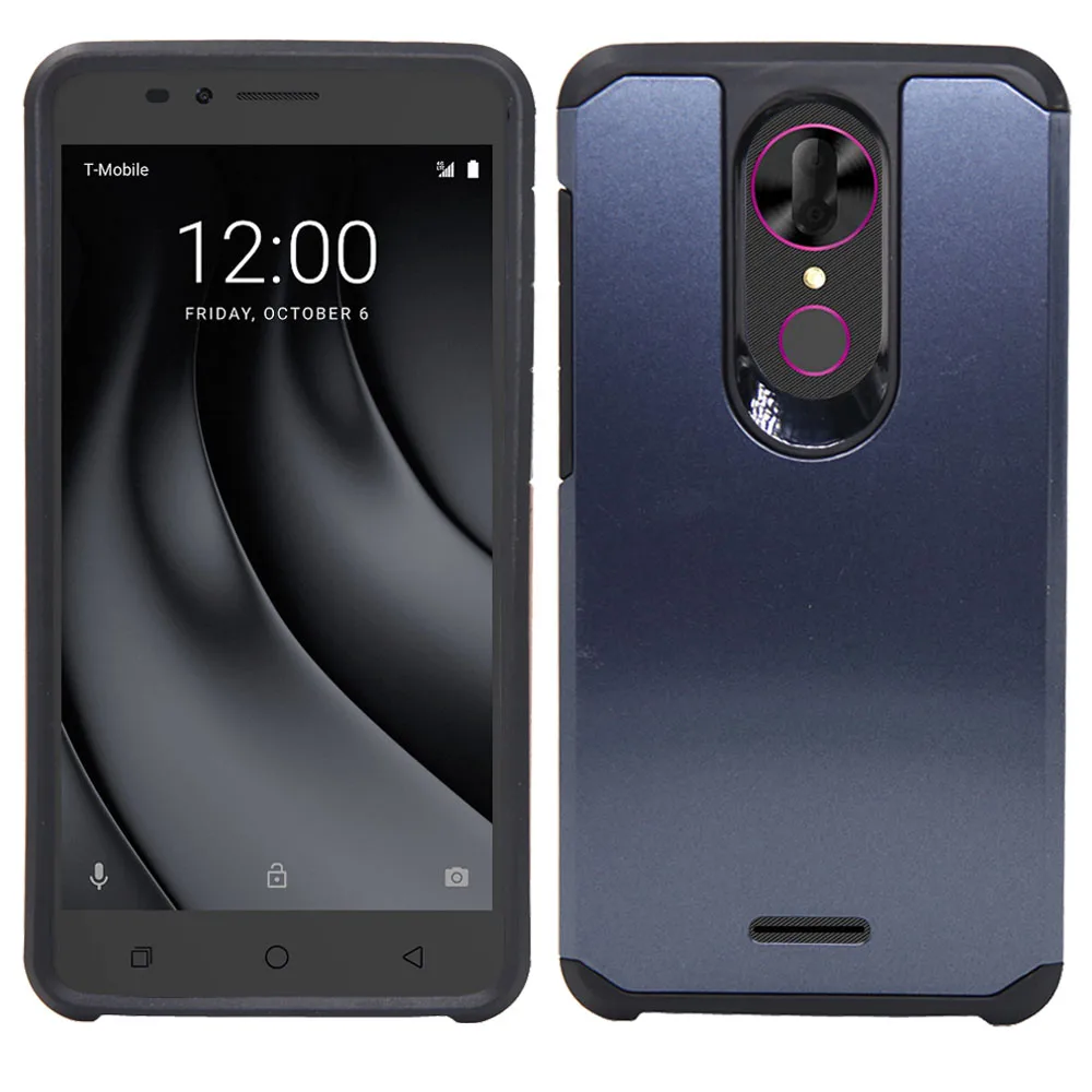 

For T-Mobile Revvl Plus Case Anti Scratch Armor Case Dual Layer Soft Rubber&Hard PC Back Cover For Coolpad Revvl Plus (T-mobile)
