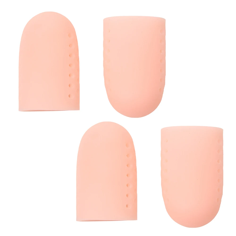 

4pcs Relief Toes Cover Protective Tube High Heels Rubbing Toes Thumb Protector Silicone Toe Caps Sleeve For Toes Protection