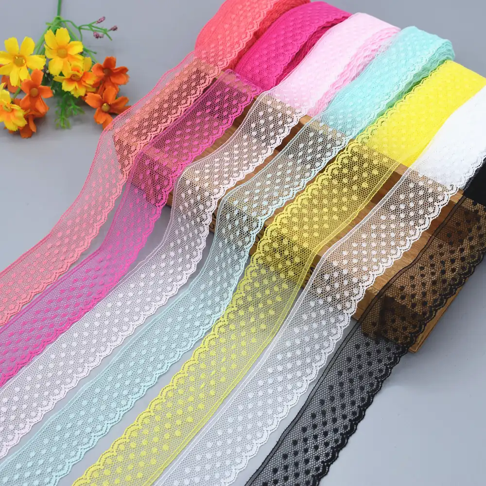 New! wholesale 5 10 yards beautiful lace ribbon, 45mm wide, DIY jewelry