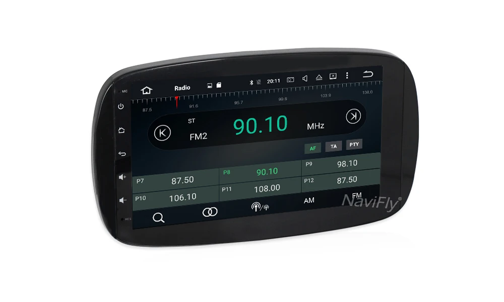 Flash Deal NaviFly 4G+32G Android 8.0 car multimedia Radio for Mercedes Benz Smart Fortwo 2016 2017 2018 with WIFI mirror link BT RDS 13