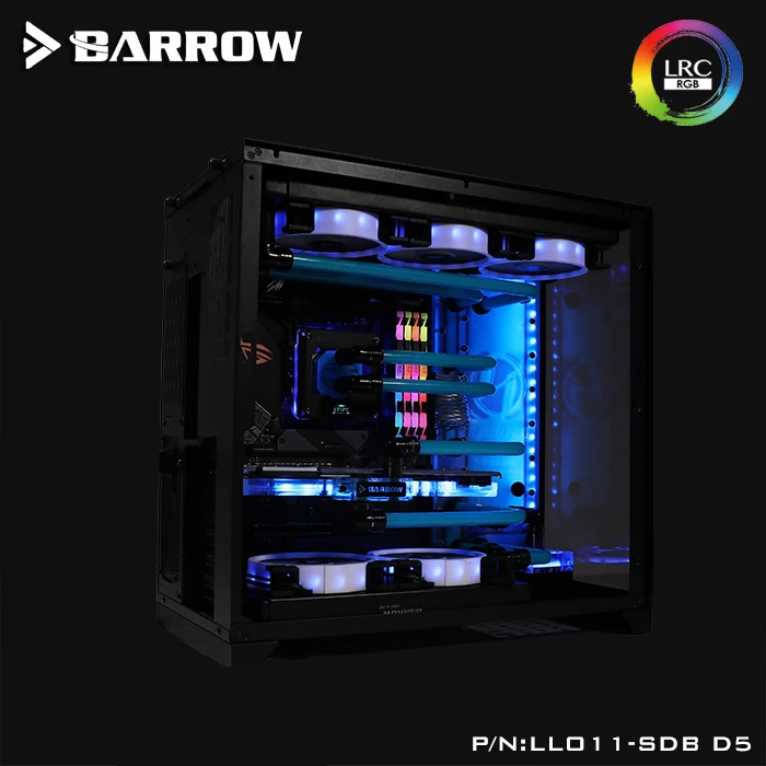 Barrow Acrylic Board as Water Channel use for LIAN LI O11 Dynamic Computer Case / Screw Fix/Instead Reservoir/5V 3PIN RGB Light