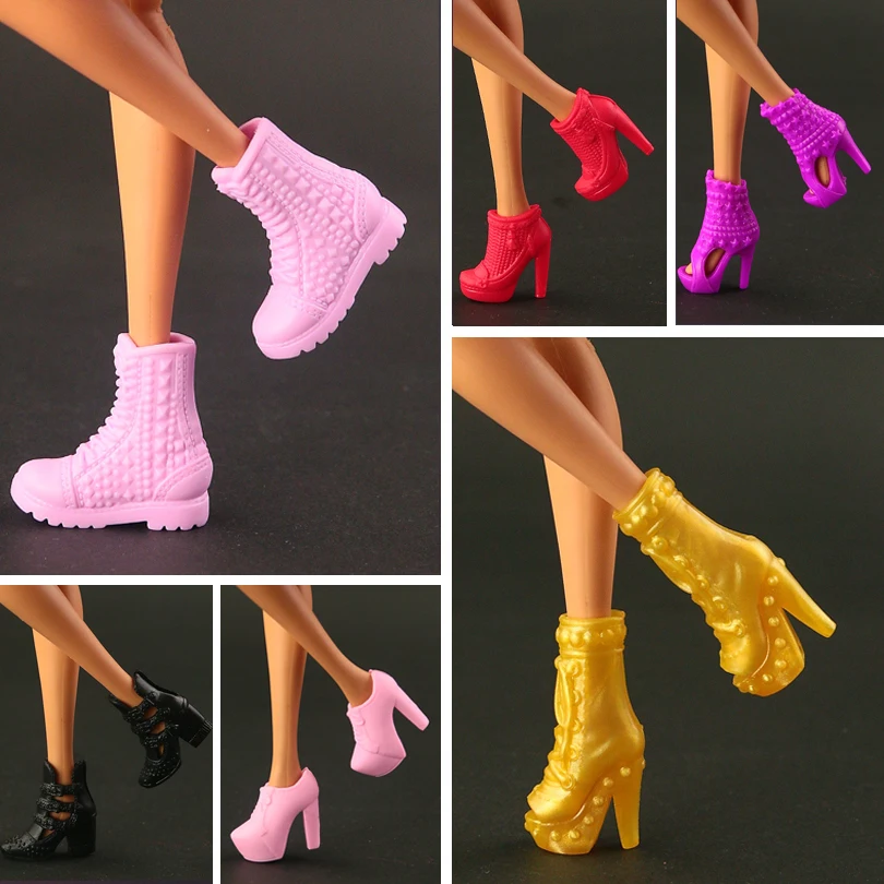 

2019 New Original high quality high-heeled shoes fashion crystal shoes for barbie doll 15 style shoes available
