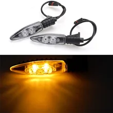 

Pair Yellow LED Turn Signal Indicator Lights 12V For BMW S1000RR R1200GS HP4 F800GS R1200R