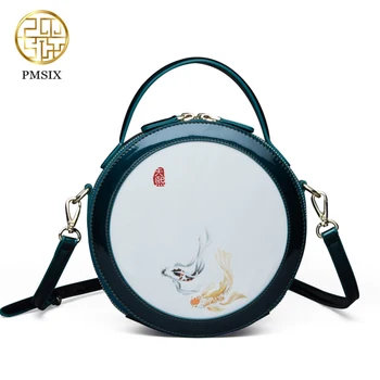 

Pmsix Cow Leather Handbags For Women Designer Retro Ladies Shoulder Bag Elegant Female Fashion Crossbody Bag 2020