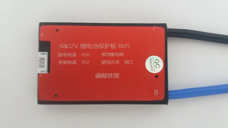 

12V LiFePO4 Battery BMS 4S 25A 35A 45A 60A PCM With Balance For 12.8V Battery Pack For Electric Bike