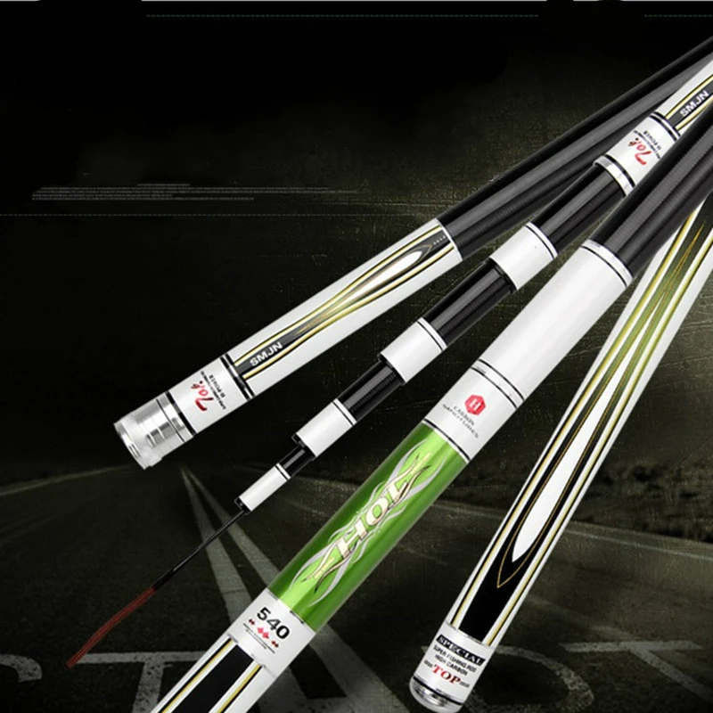 

10H Superhard Tilapia Fishing Rod High Carbon 2.7/3.0/3.6/3.9/4.5/4.8/5.4M Taiwan Fishing Rod High Quality Black Pit Rod Canes