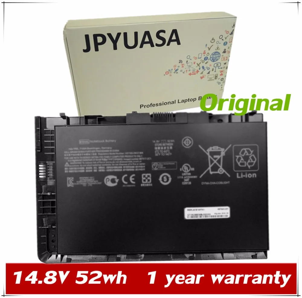 

JPYUASA 14.8V 52wh BT04XL Laptop Battery For HP EliteBook Folio 9470 9470M Series HSTNN-IB3Z HSTNN-I10C BT04 BA06 687517-1C1