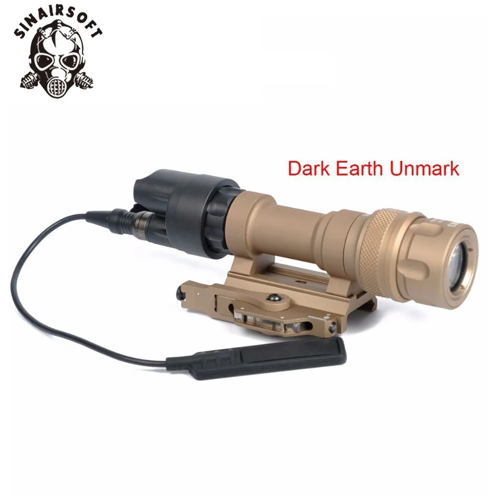 Горячая M952V Черный Быстрое расцепление QD Тактический винтовочный фонарь Крепление подсветка для оружия 400 люмен для пейнтбола стрельба Охота Запчасти - Цвет: DE