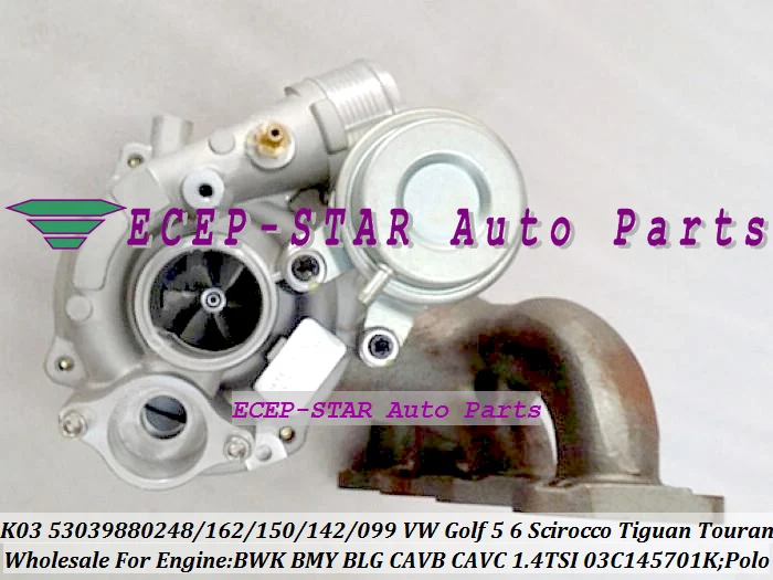 K03 53039880248 53039880162 Turbocharger turbo For VW Golf Golf Polo Scirocco Tiguan Touran 1.4L TSI BWK BLG CAVB 170HP (2)