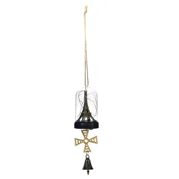 

WINOMO Glass Dome Lamp Display Dome String LED Garden Lamp with Tag and Bell for Yard Garden Decoration