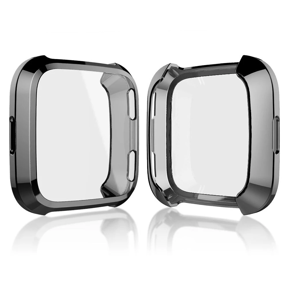 Ultra-thin Soft Plating TPU Case Cover For Fitbit Versa Full Protection Silicone Cases wearable devices Smartwatch Protector