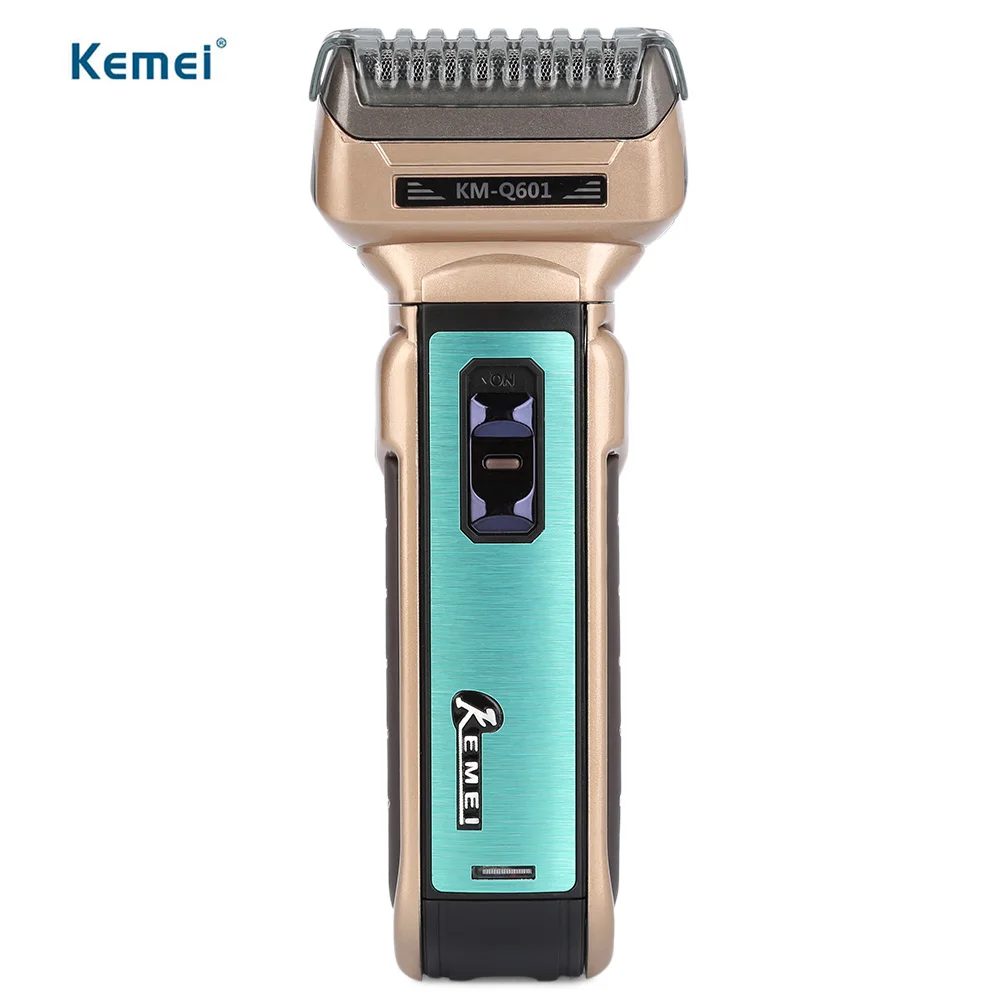 

Hot Kemei KM-Q601 Portable Electric Shaver EU Plug with Hair Cutter Twin Blades Multi-function Travel Use Safe Razor for Men Z30