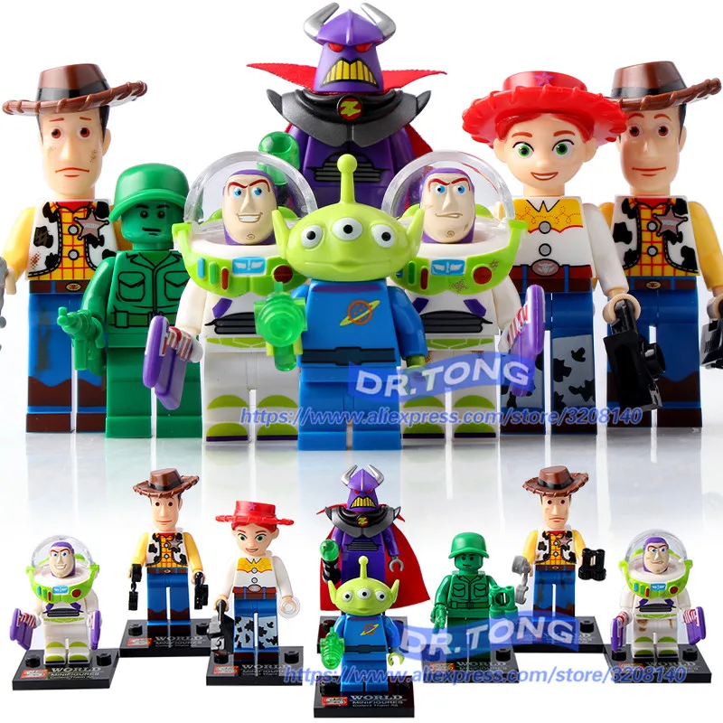 

80pcs Toy Story Buzz Lightyear Woody Building Blocks Bricks Assemble Action Figures Building Blocks Toys Children Gifts Sy172