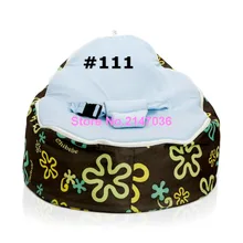 Splash with blue harness seat Popular Red Polyester Baby Bean Bag for Sleep Baby Bean Bag Chair OEM