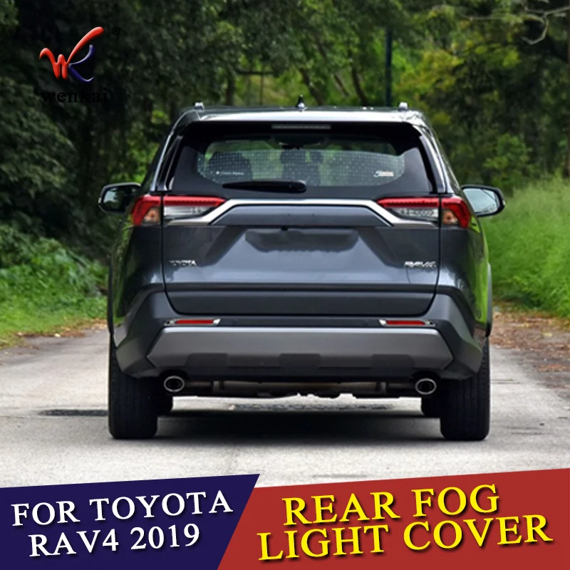2 шт./лот для Toyota Rav4 2019 2020 ABS хромированный задний отражатель противотуманная фара