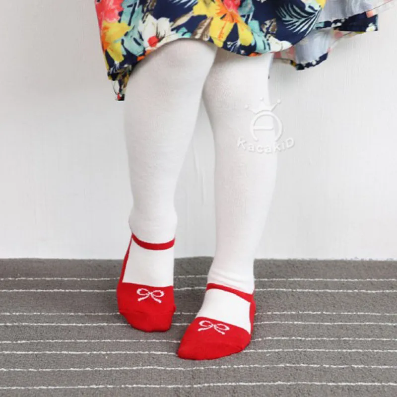 New Baby Tights Cotton Newborn Infant Menina Shoe Style Stocking Kids
