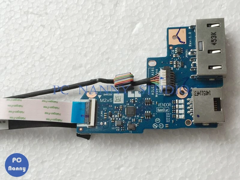 

NOKOTION for Lenovo Thinkpad Edge E540 DC Power Jack Ethernet Port Circuit Board w/ cable AILE2 NS-A161