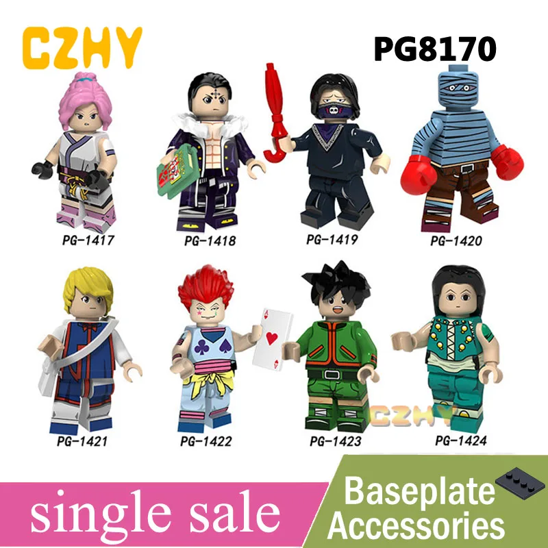 

Single Sale Legoingly Anime Series Figure Kuroro Fei Hisoka Machi Kurapika Building Blocks Bricks For Children Toys PG8170