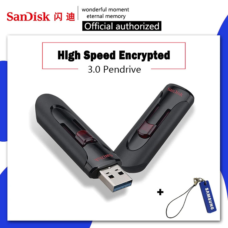 Флеш-накопитель sandisk 128 Гб 64 ГБ 32 ГБ 256 ГБ USB флеш-накопитель 32 64 128 16 ГБ флеш-накопитель 3,0 USB флеш-накопитель для телефона