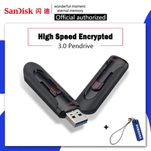 Sandisk Pendrive 128gb 64gb 32gb 256gb USB Flash Drive 32 64 128 16 GB Pen 3.0 Stick Disk on Key Memory for Phone