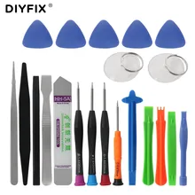 DIYFIX 21 in 1 Mobile Phone Repair Tools Kit Spudger Pry Opening Tool Screwdriver Set for iPhone X 8 7 6S 6 Plus Hand Tools Set