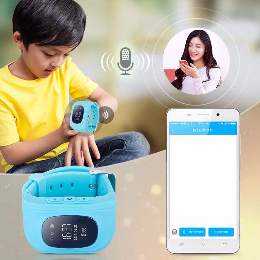 Q50 умные часы детские безопасные наручные часы GSM gps искатель локатор трекер SIM SOS анти-потеря умные часы детские часы для iOS Android